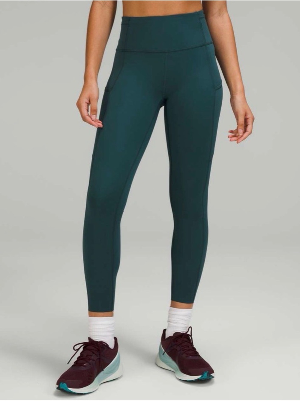 lululemon athletica Fast and Free High-Rise Tight Green Teal Size 4
